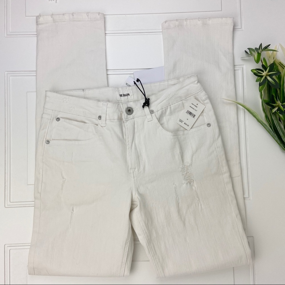 •Hudson• Distressed Jagger Slim Jeans